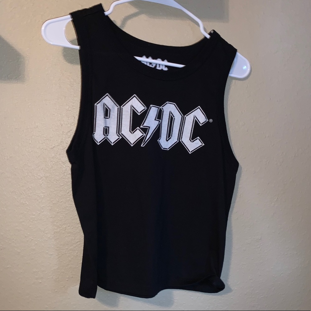 Black AC/DC tank top